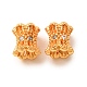 Brass Micro Pave Clear Cubic Zirconia Beads(KK-CBA25B2-06G)-1
