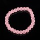 Bracelets pour enfants en perles de verre givré extensibles pour la journée des enfants(BJEW-JB01768-06)-1