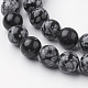 Flocon de neige naturelle chapelets de perles en obsidienne(G-G735-72-10mm)-3