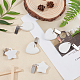 Star & Oval & Heart Shape Marble Tablecloth Weights with Stainless Steel Tablecloth Clips(HJEW-PH0001-25)-6