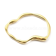 304 Stainless Steel Linking Rings, Irregular Shape, Real 14K Gold Plated, 22.5x31x3mm, Inner Diameter: 18.5x27mm(STAS-B044-19G)