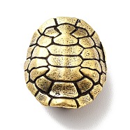 Brass European Beads, Large Hole Beads, Tortoise, Antique Bronze, 19x16.5x10mm, Hole: 6mm(KK-G410-01A)