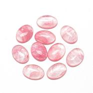 Watermelon Stone Glass Cabochons, Oval, 14x10x6mm(G-R415-14x10-40)