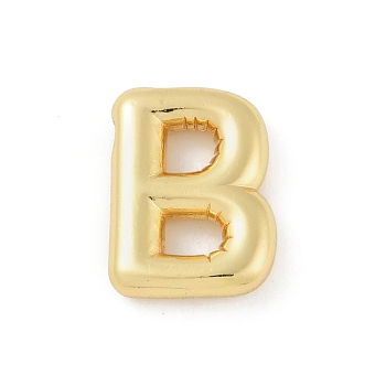 Rack Plating Brass Pendants, Long-Lasting Plated, Lead Free & Cadmium Free, Real 18K Gold Plated, Letter B, 18x13x4mm, Hole: 1.8mm