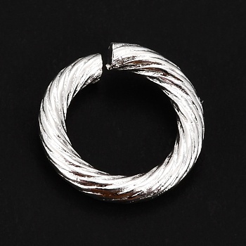 304 Stainless Steel Jump Ring, Open Jump Rings, Silver, 12x2mm, Inner Diameter: 8mm, 12 Gauge