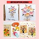 Mini juegos de punzones de papel para manualidades de plástico de un solo color al azar o colores mezclados al azar para álbumes de recortes y artesanías de papel(AJEW-L051-05)-5