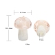 10Pcs Mushroom Handmade Lampwork Beads(LAMP-YW0001-08C)-4