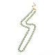 Enamel Ear of Wheat Link Chain Necklace(NJEW-P220-02G-07)-1