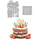 Plantillas de troqueles de corte de acero al carbono con tema de adorno para tarta de cumpleaños(DIY-WH0309-1509)-1