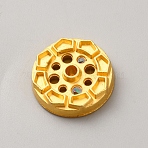Alloy Incense Burners Holder, Aromatherapy Furnace Home Decor, Golden, Flower, 20x5mm(AJEW-WH0596-531A)