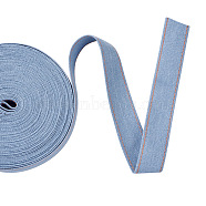 Stitch Denim Ribbon, Garment Accessories, for DIY Crafts Hairclip Accessories and Sewing Decoration, Cornflower Blue, 2.5cm, 10m/bag(OCOR-TAC0009-04C-01)