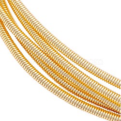 20 Strands Round Copper Craft Wire, for Jewelry Making, Light Gold, 18 Gauge, 1mm, 375~415mm/strand(CWIR-BC0001-29)