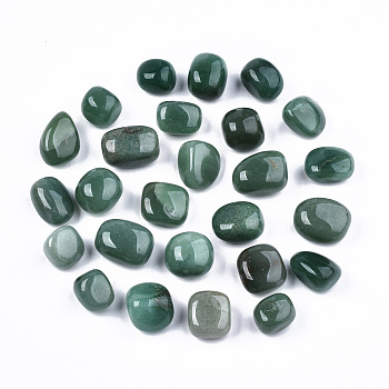 Natural Green Aventurine Beads, Healing Stones, for Energy Balancing Meditation Therapy, Tumbled Stone, Vase Filler Gems, No Hole/Undrilled, Nuggets, 19~30x18~28x10~24mm 250~300g/bag