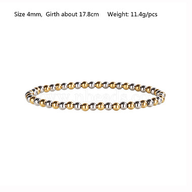 Round Stainless Steel Bracelets