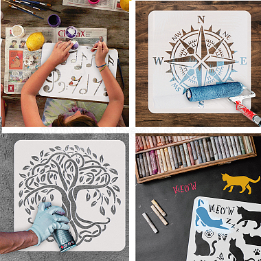 PET Hollow Out Drawing Painting Stencils(DIY-WH0391-0183)-4