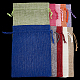 10Pcs 10 Colors Rectangle Burlap Packing Pouches(ABAG-SP0001-50)-6