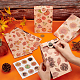 12Pcs 4 Styles Thanksgiving Day Rectangle Kraft Paper Candy Storage Pouches Gift Shopping Bags(CARB-WH0019-01)-3