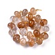 brins de perles de quartz hématoïde jaune naturel(G-K294-B02)-1
