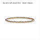 Hip-pop Style Waterproof Stainless Steel Beads Stretch Bracelets for Women Men(CT0530-1)-1