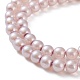 cuisson peint perles de verre nacrées brins de perles rondes(HY-Q003-6mm-47-01)-5