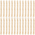 100Pcs Ion Plating(IP) 304 Stainless Steel Chain Extender, Real 18K Gold Plated, 40mm(STAS-BBC0006-14B)