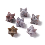 Natural Ocean Jasper Beads, No Hole, Carved, Merkaba Star, 13x13.5mm(G-A205-01D)