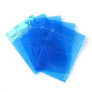 Plastic Transparent Zip Lock Bag, Storage Bags, Self Seal Bag, Top Seal, Rectangle, Blue, 12x8x0.15cm(OPP-B002-A02)