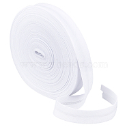 Polycotton Piping Ribbon, for Cheongsam DIY Crafts Sewing Accessories, White, 1/2~5/8 inch(14~17mm), about 21.87 Yards(20m)/Roll(OCOR-WH0088-51D)