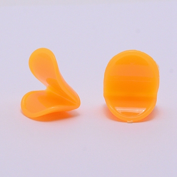 Plastic Doll Mouth, for Doll Making, Orange, 25x20x20mm