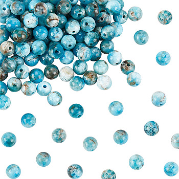 2 Strands Natural Apatite Beads Strands, Round, 4.5mm, Hole: 0.7mm, about 83~106pcs/strand, 14.76~18.78 inch(37.5~47.7cm)