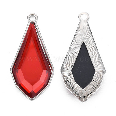 Faceted Glass Pendants(PALLOY-N167-10-02P-RS)-2