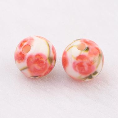 Spray Painted Resin Beads(GLAA-F049-A07)-2
