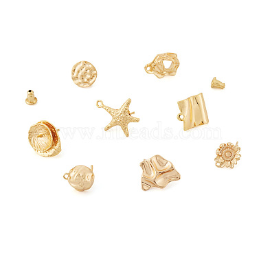 16Pcs 8 Style Brass Stud Earring Findings(FIND-TA0001-85)-3
