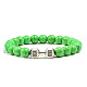 Blue turquoise alloy dumbbell jewelry bracelet for men's high-end and versatile accessories(GK5142-23)-1