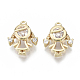 Brass Micro Pave Cubic Zirconia Charms(KK-N232-47-NF)-1