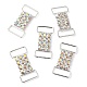 (Defective Closeout Sale: Uneven Back Plating) Brass Micro Pave Crystal AB Rhinestone Rectangle Connector Charms(FIND-XCP0003-06)-2