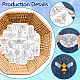 4 Sheets 11.6x8.2 Inch Stick and Stitch Embroidery Patterns(DIY-WH0455-105)-3