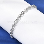 304 Stainless Steel Chain Bracelets, Stainless Steel Color, 6.69 inch(17cm)(BJEW-Z167-02P)