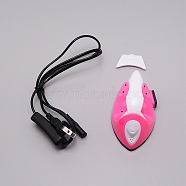 Electric Mini Iron, with Automatic Thermostat Setting, for DIY Craft Tool, Pink, 103x63x64mm(TOOL-SZC0001-04)