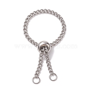 304 Stainless Steel Chain Ring Components, Platinum, Inner Diameter: 27mm(RJEW-JR00666-02)
