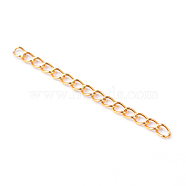 Ion Plating(IP) 304 Stainless Steel Chain Extenders, Golden, 47~53x3mm(STAS-G130-15G)