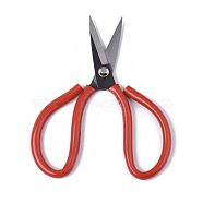 45# Steel Scissors, Sewing Scissors, with Plastic Handle, Red, 175x98x9mm(TOOL-S012-06B)