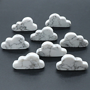 Natural Howlite Display Decorations, for Home Office Desk, Cloud, 30~33x50~53x7mm(G-PW0004-06B)