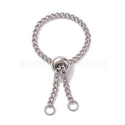 304 Stainless Steel Chain Ring Components, Platinum, Inner Diameter: 27mm(RJEW-JR00666-02)