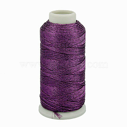 Metallic Cord, 9-Ply, Purple, 0.8mm, about 328.08 yards(300m)/roll(MCOR-G001-0.8mm-02)