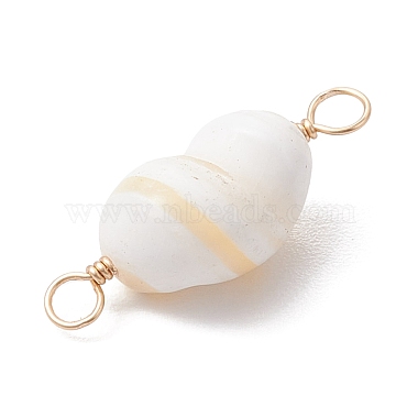 Natural Conch Shell Connector Charms(PALLOY-JF02812-02)-5