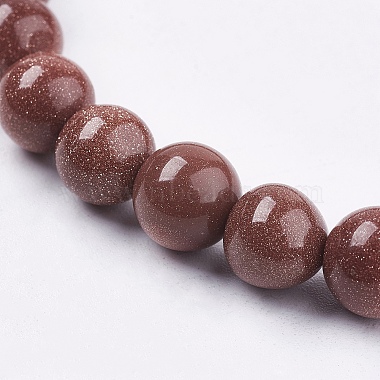 Synthetic Goldstone Bead Strands(G-R193-04-8mm)-3