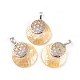 Natural Mixed Shell Pendants(KK-F751-M-B)-2