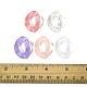60Pcs 5 Colors Transparent Acrylic Linking Rings(OACR-FS0002-54)-5