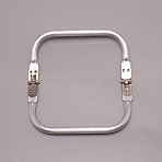 Aluminum Bag Handle, Bag Replacement Accessories, Silver, 8.3x15.8x2.1cm(FIND-WH0094-25A)